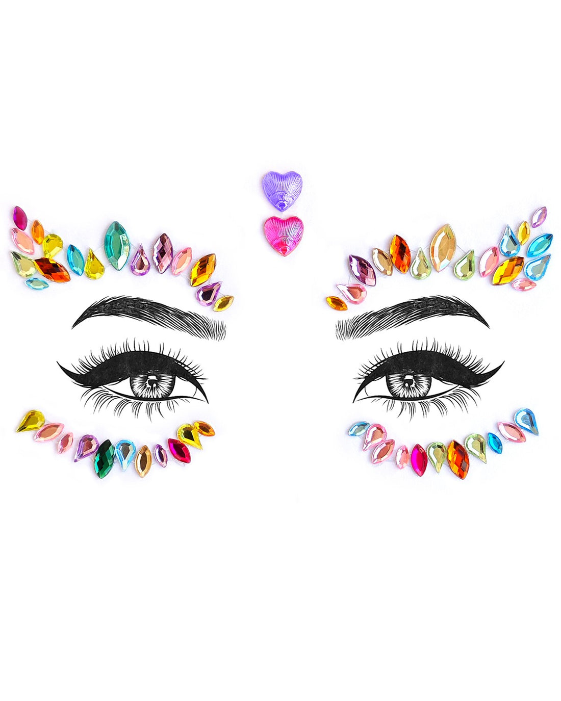 Rainbow Face Gems